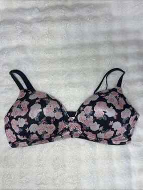Victoria's Secret No-Wire Lined Floral Print Bra 38D